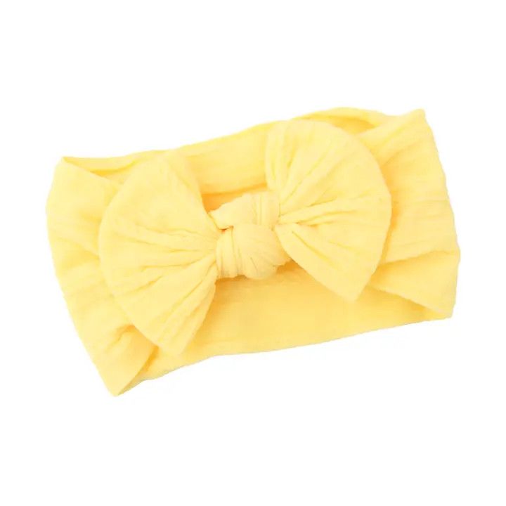 Yellow SOFT NYLON ELASTIC HEADBAND