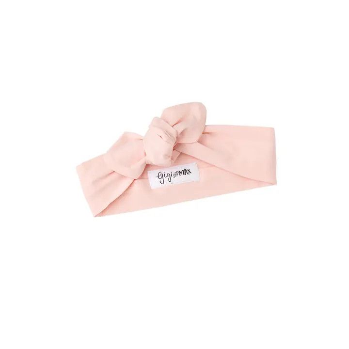 Light Pink Topknot Headband Bamboo