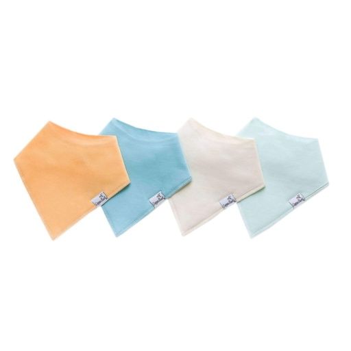 4 PACK BABY BANDANA BIBS - BENNIE, Color: BENNIE, Size: One Size