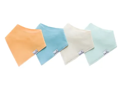 4 PACK BABY BANDANA BIBS - BENNIE