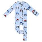 BAMBOO CONVERTIBLE ZIP-UP FOOTIE PAJAMA - EASTON