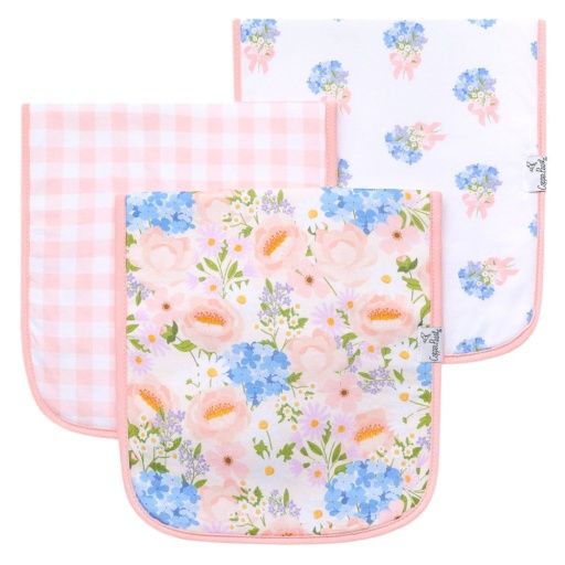 3 PACK PREMIUM BURP CLOTHS - PENELOPE, Color: PENELOPE, Size: One Size