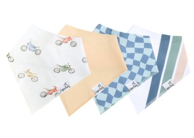 4 PACK BABY BANDANA BIBS - RYDER