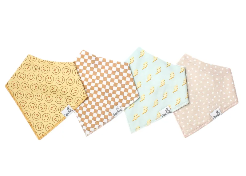 4 PACK BABY BANDANA BIBS - VANCE