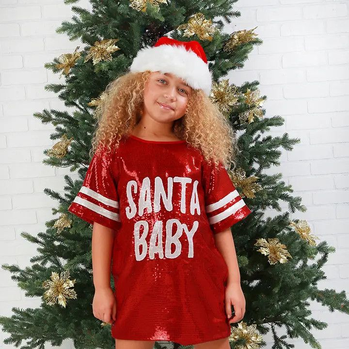 Santa Baby T- Shirt Dress