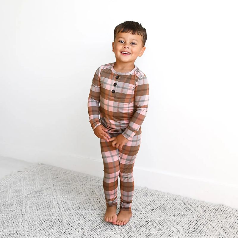 Asher TWO PIECE Bamboo Plaid
