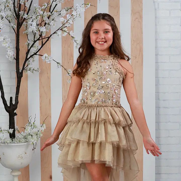 Gold Chloe Dress