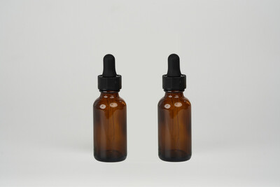 Round Serum Bottle Amber