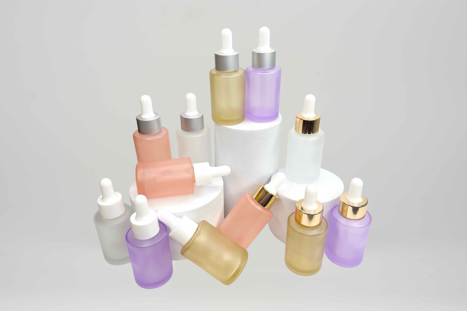 Glass Frosted Serum Bottle