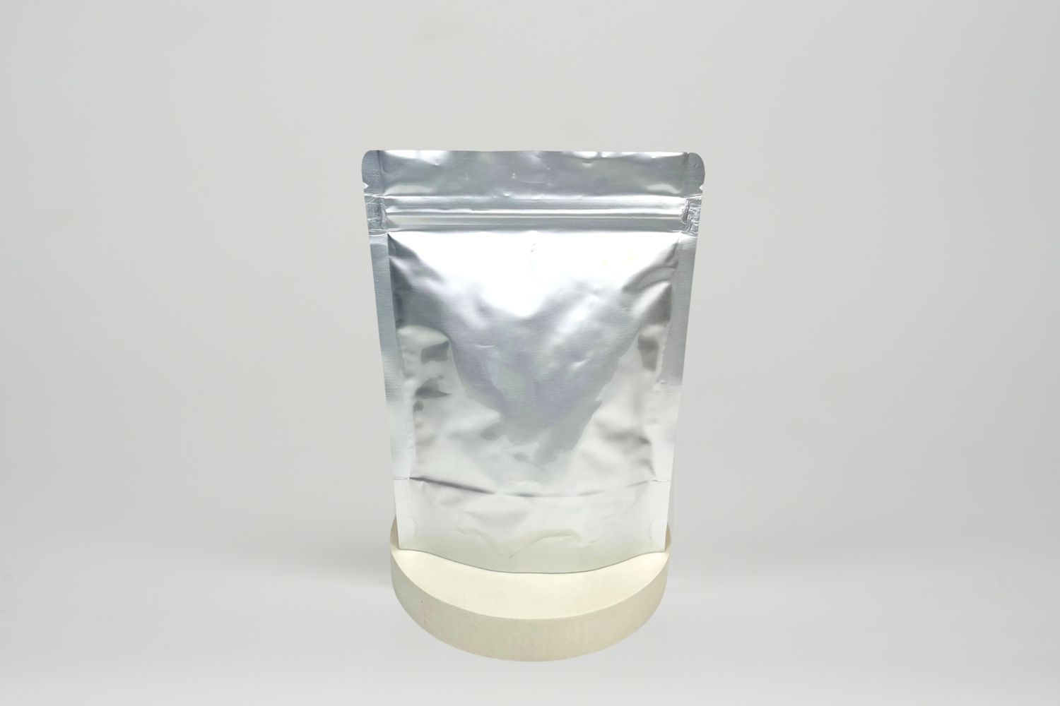Aluminum Stand Up Pouch Full Silver