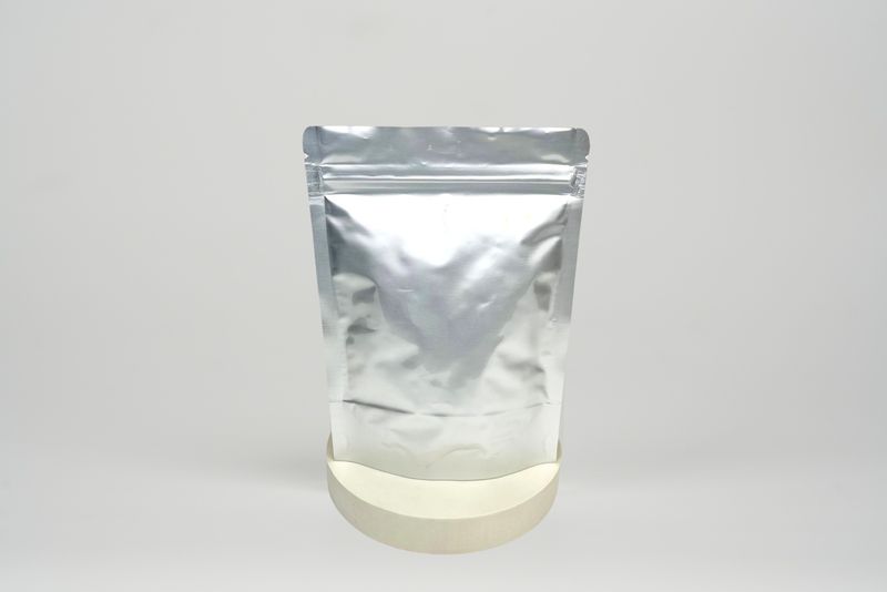 Aluminum Stand Up Pouch Full Silver