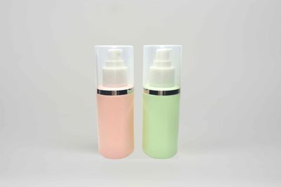 Gel Pump Bottle Silver Lining Clear Overcap
