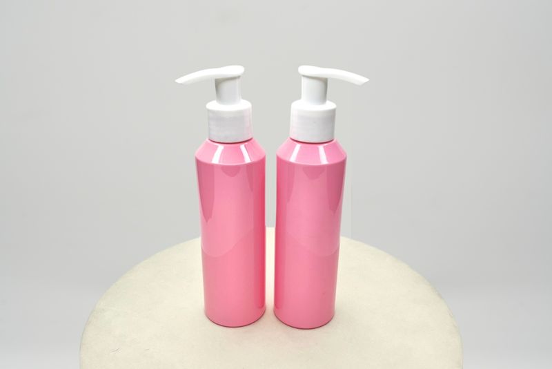 Slanted Bottle Pink With Y Pump