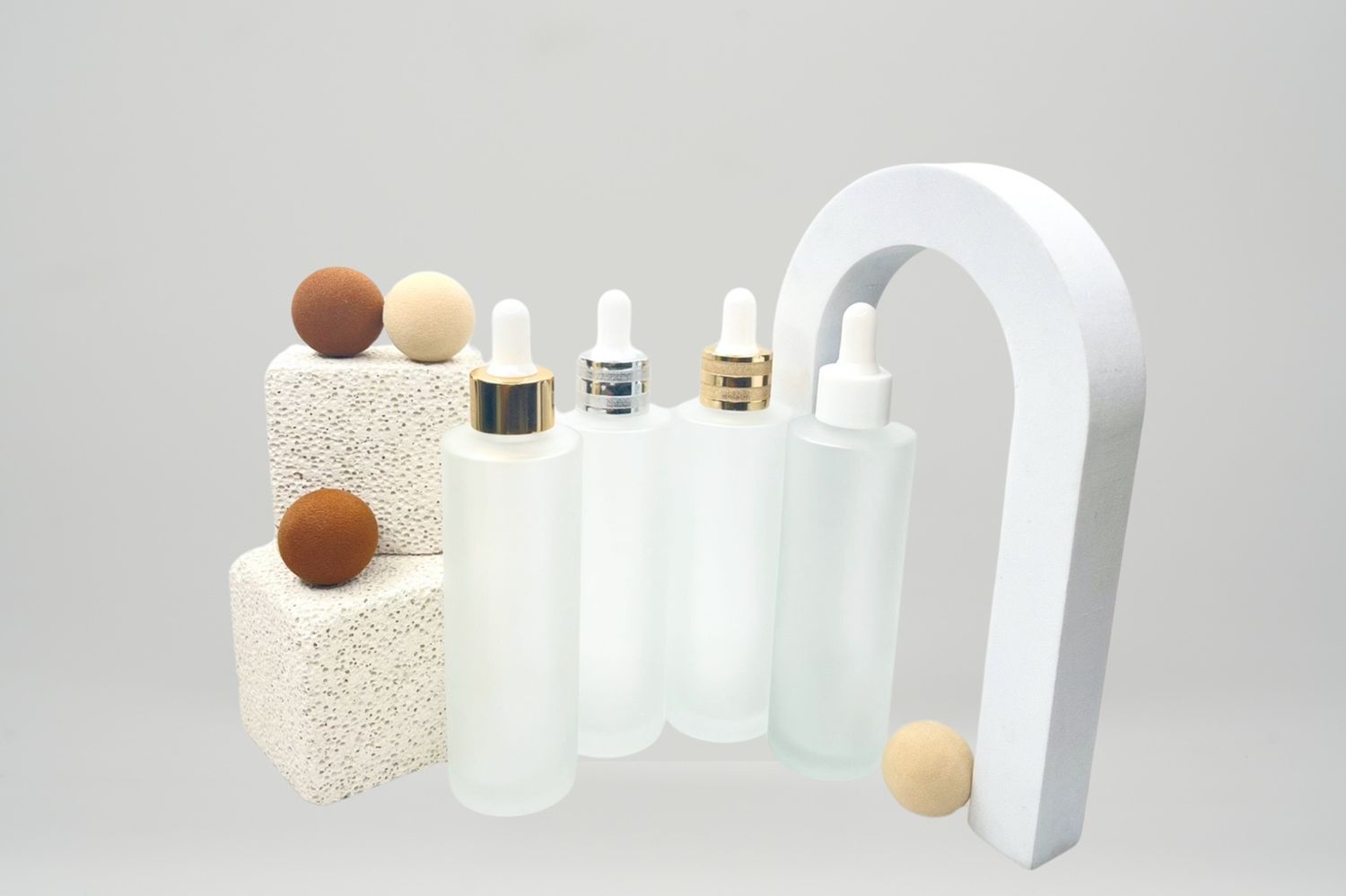 Frosted Serum Bottle Tall