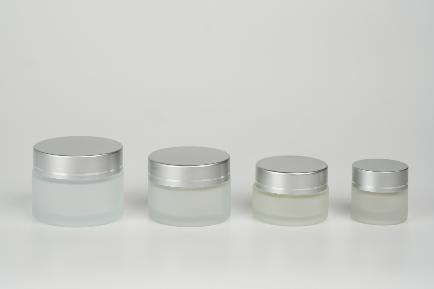 Frosted Glass Cream Jar
