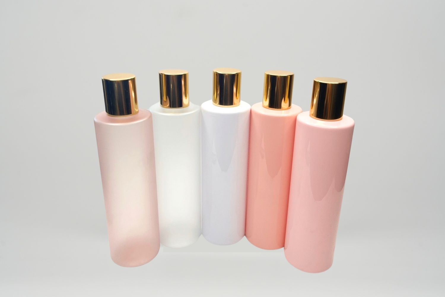 Tubular Bottle High With UV Gold Cap