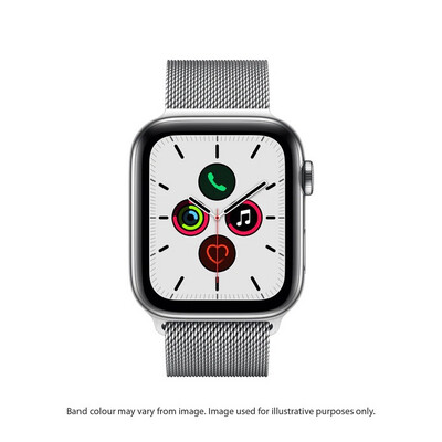 Apple Watch 44mm, Series 5, GPS + Cellular Stainless steel - silver