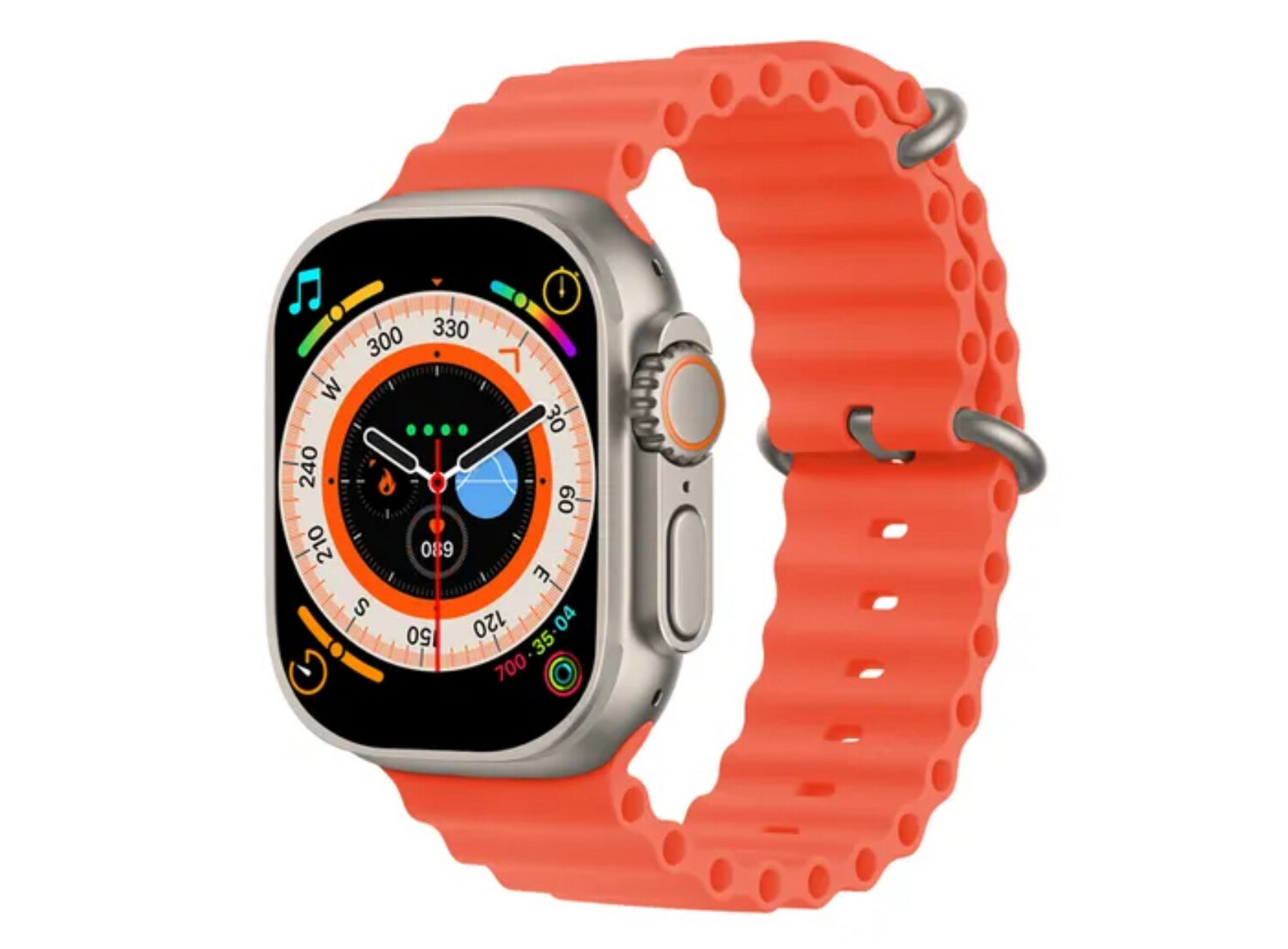 Orange - Fitness Tracker Smart Watch 8 Ultra