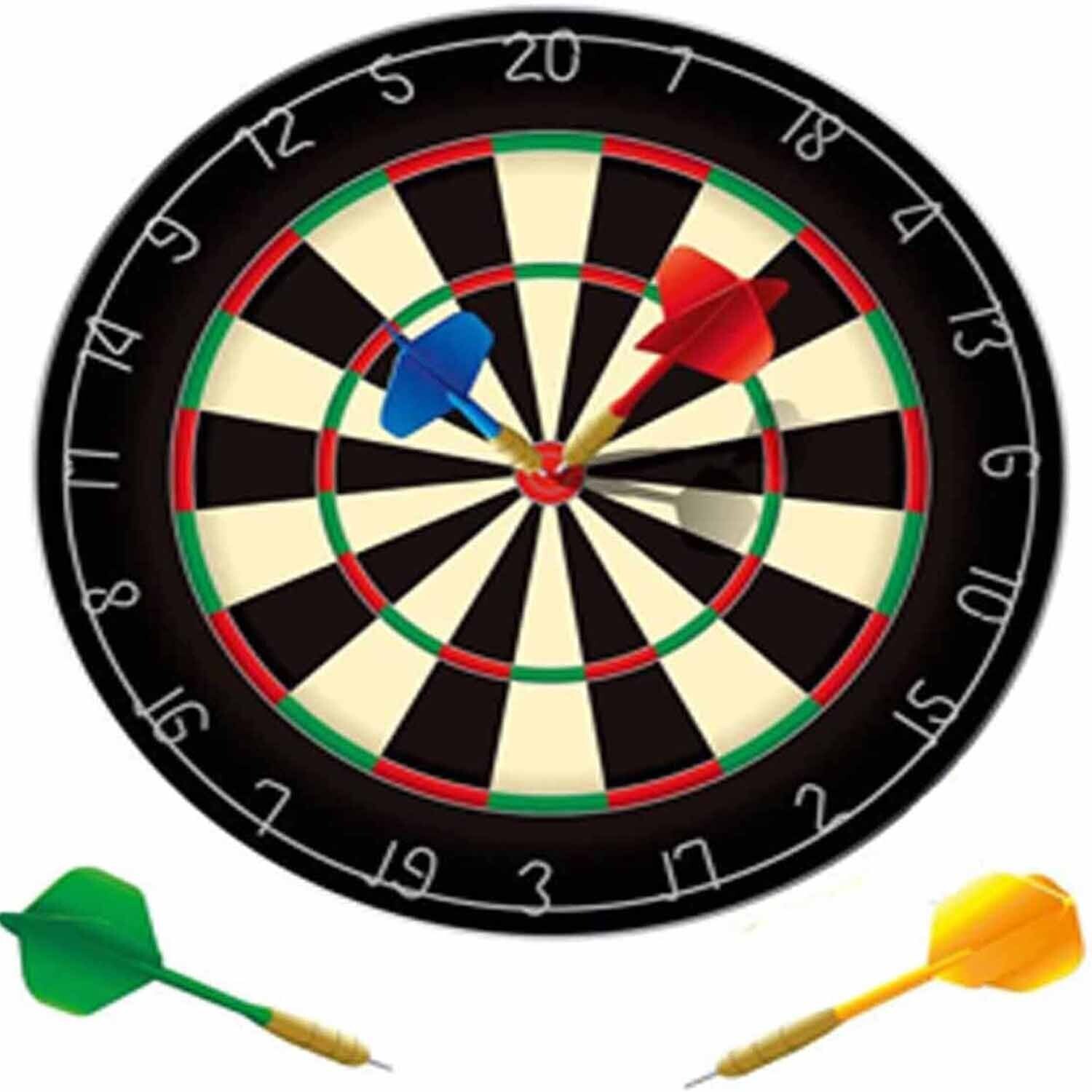 Dart Board and darts Cake Topper - Edible Icing or Wafer paper - A4
