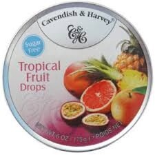 C&amp;H Sugar Free Tropical Fruits Drops 175g
