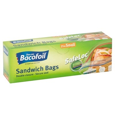 Baco Safeloc Sandwich Bags Small