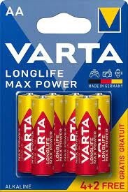 Varta Longlife Battery Max Power 4706 - AA (4+2G) X6