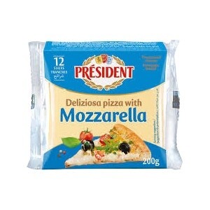 President 10 TRANCHES MOZZARELLA 200g
