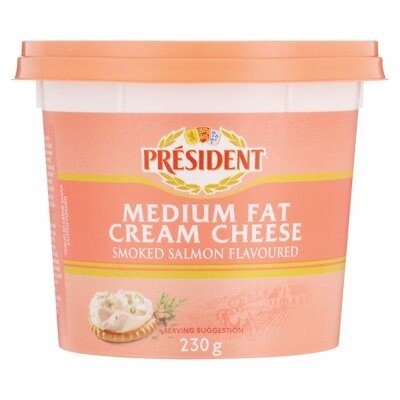 President CREAM CHEESE SMOKED SALMON 230g