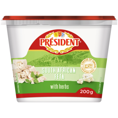 President FETA WITH HERBS 200g
