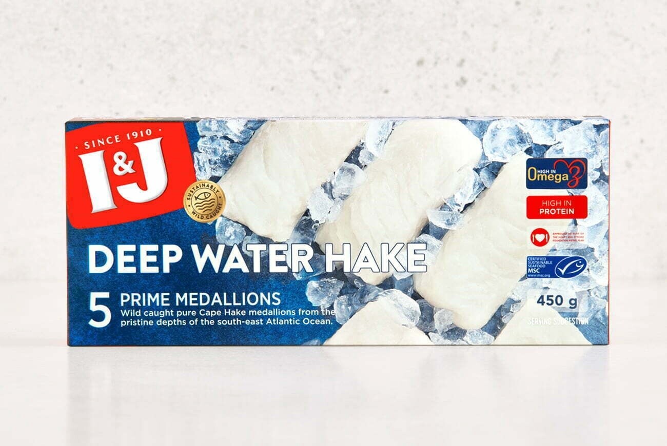 I&amp;J Deep Water Hake Medallions 450g