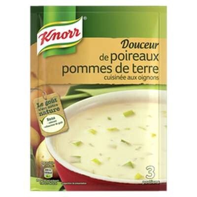 KNORR SOUPE ÉLABORÉE Douceur de Poireaux Pommes de Terre 80g