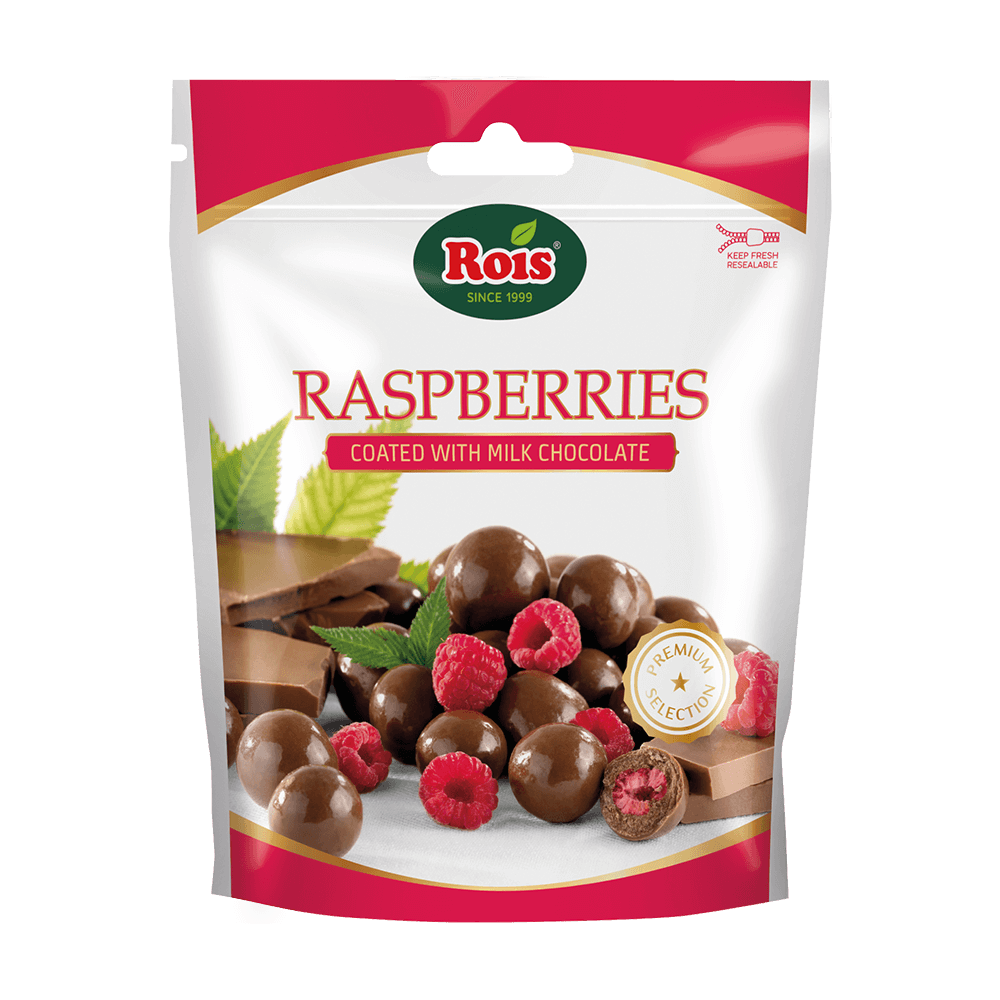 ROIS 100g Raspberries Milk Choc