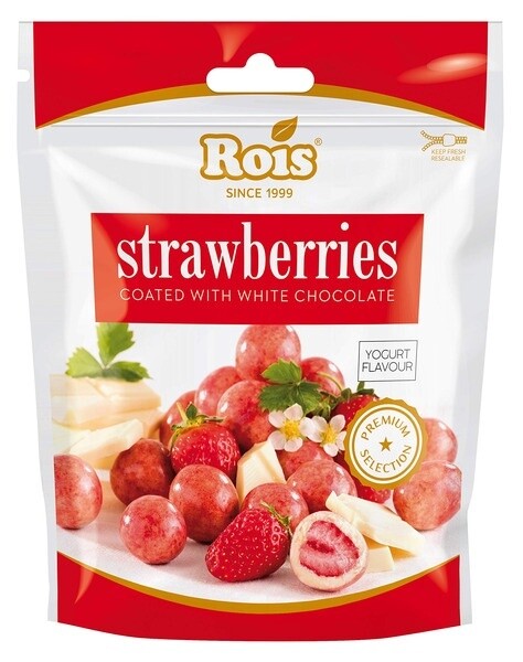 ROIS 100g Strawberries White Choc