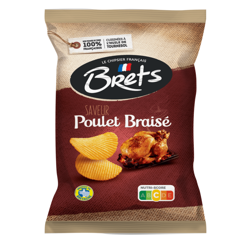 Brets Chips Poulet Braise 125g