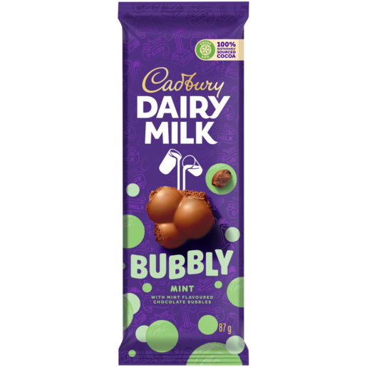 Cadbury Bubbly Mint 87g