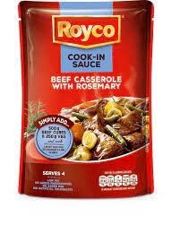 Royco Cook in Sauces 48g sachet Beef caserole with Rosemary