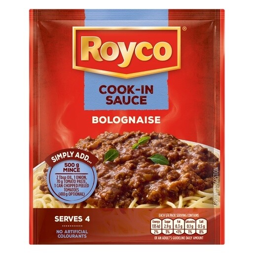 Royco Cook in Sauces 37g Sachet Bolognaise