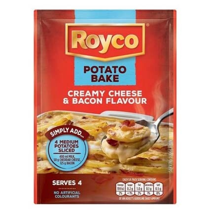 Royco Potato Bakes 40g Sachet Cheese &amp; Bacon