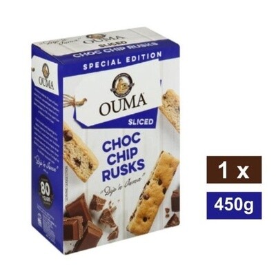 Choc Chip Ouma Rusks - Sliced 450g Box