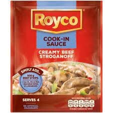 Royco Cook in Sauces 57g sachet Creamy Beef Stroganof