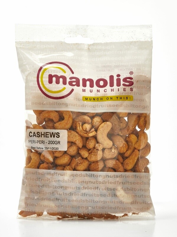 Cashew Peri Peri Manolis 200g Bag