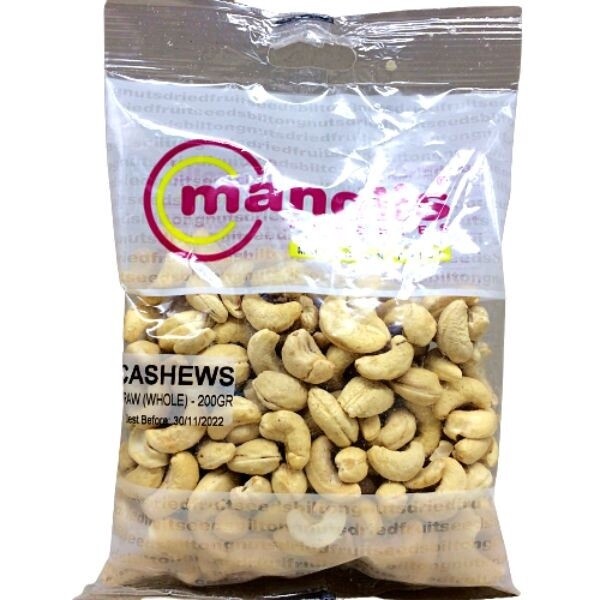 Cashew Salted Manolis 200g Bag