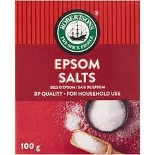 Robertsons 100g Box Epsom Salts