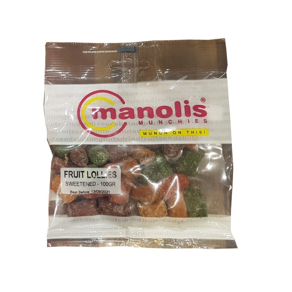 Fruit Pastilles Manolis 100g Bag