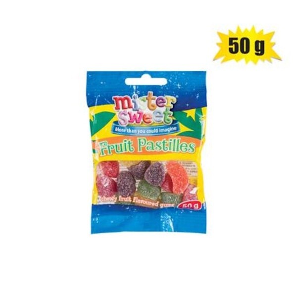 Mr Sweet Fruit Pastilles 50g Pack