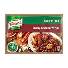 Knorr Sticky Chicken Wings Cook in Bag 35g Bag