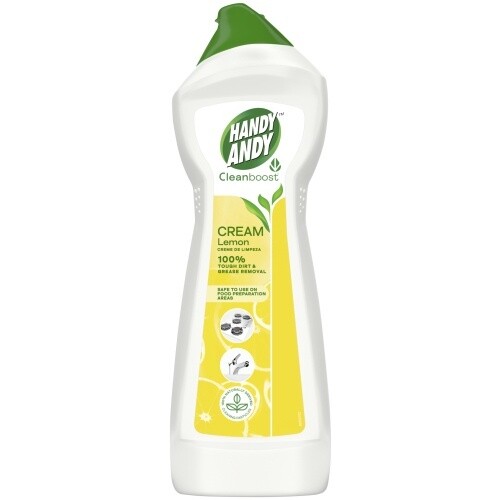 Lemon  Handy Andy Cream 750ml Bottle