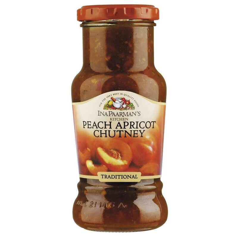 Peach Apricot Ina Paarman Chutney 320g Bottle