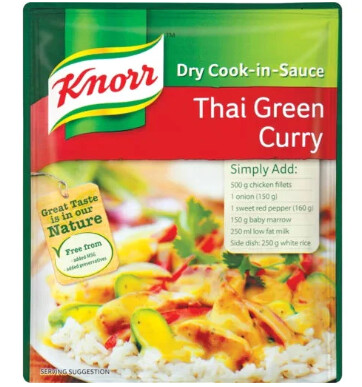 Knorr Thai Green Chicken Curry Cook In Sauces 47g Sachet