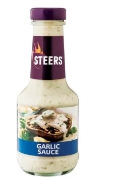 Steers Garlic Sauce 375ml Bottle